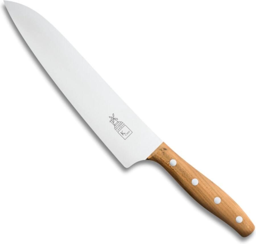 Robert Herder K-Chef Koksmes RVS Lichte Ronding Lemmet 22.5 cm Heft Abrikooshout