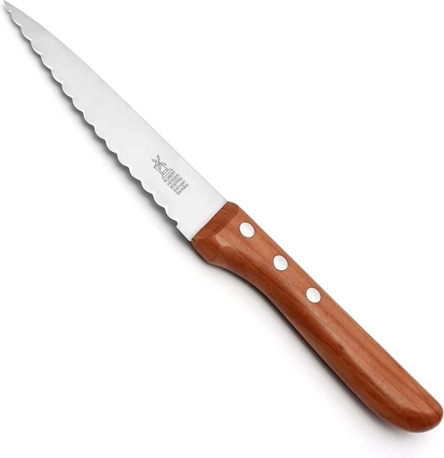 Robert Herder Officemes Doppelkonvex RVS met Golf Lemmet 13 cm Heft Kersenhout
