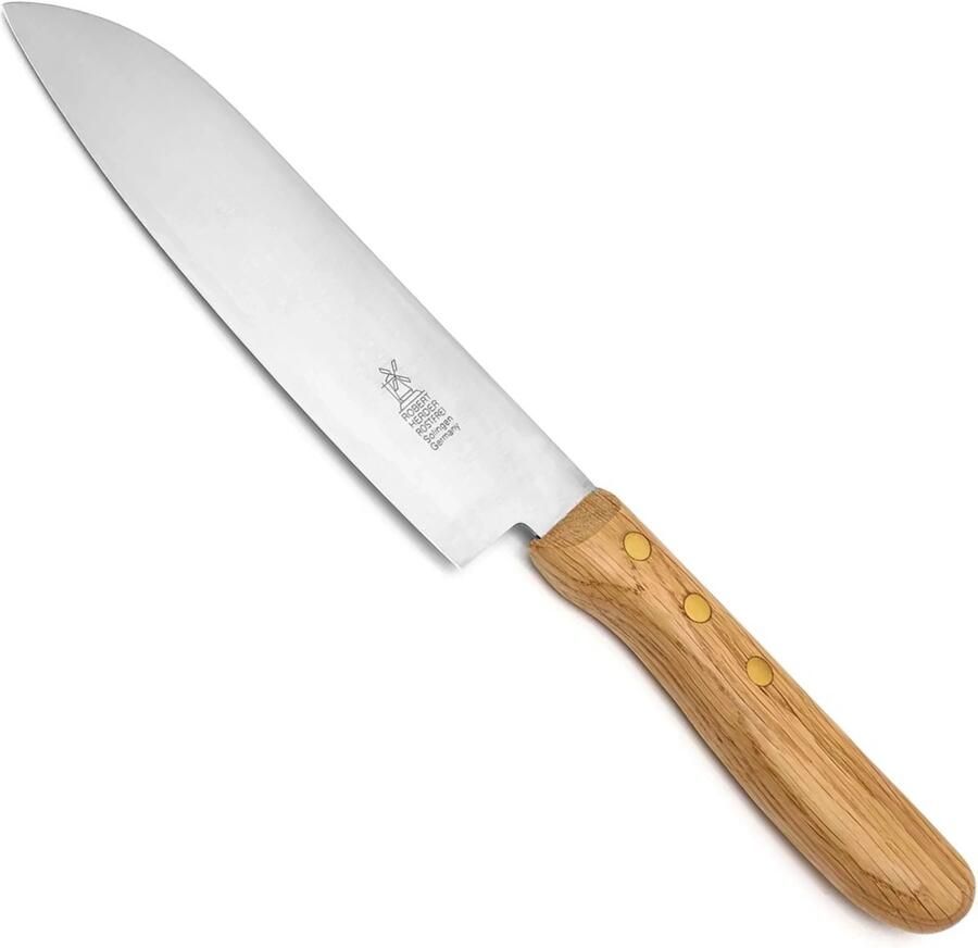 Robert Herder Santoku Koksmes RVS Lemmet 16.5 cm Heft Eikenhout