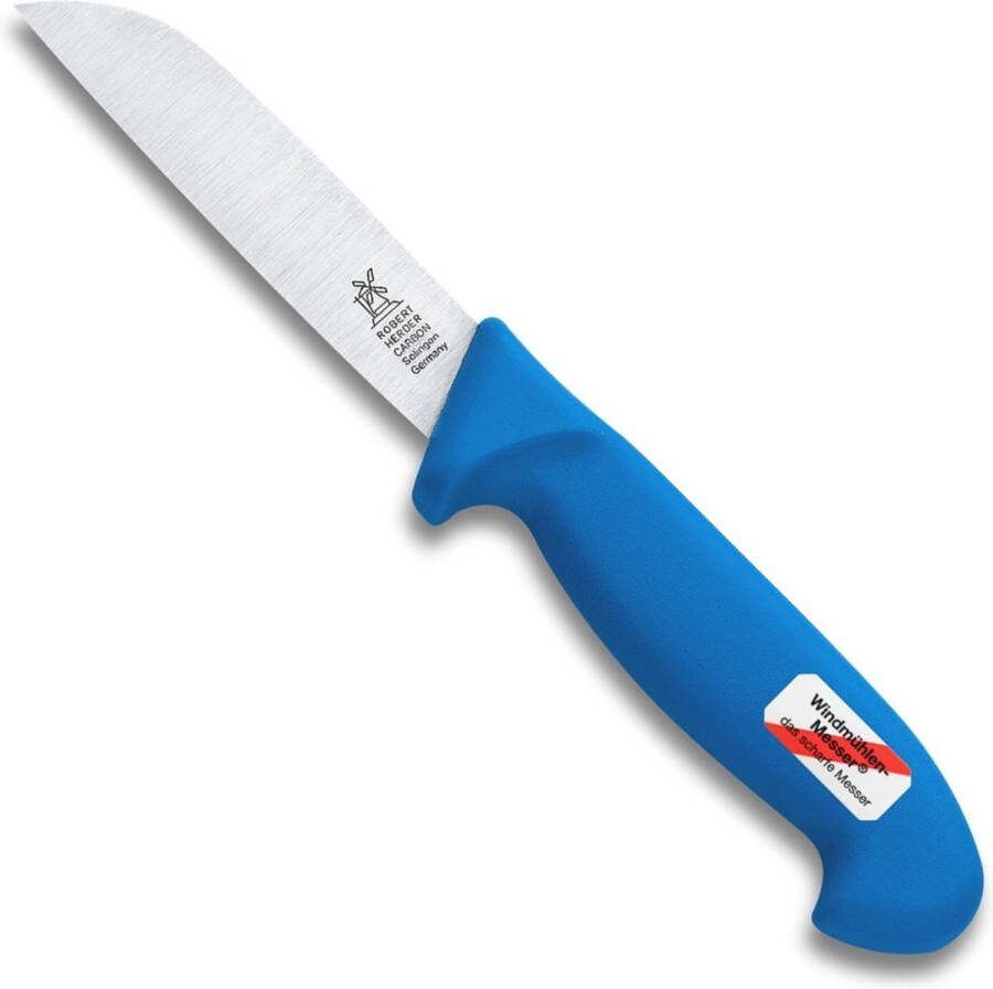 Robert Herder Zwoller Groentemes Carbonstaal Lemmet 118 mm Ergonomisch PP Heft Blauw