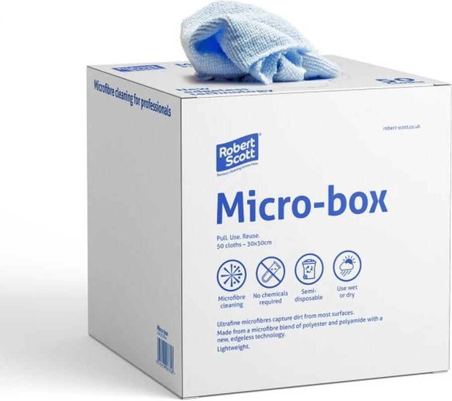 Robert Scott Microvezeldoek in Dispenserdoos