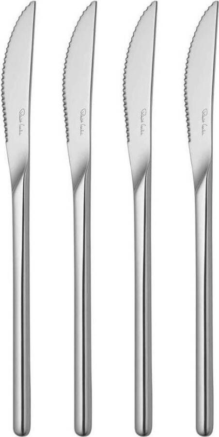 Robert Welch Bud set van 4 steakmessen uit rvs 25.5cm