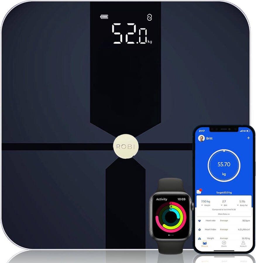 Robi Products Robi S6 Personenweegschaal met Lichaamsanalyse