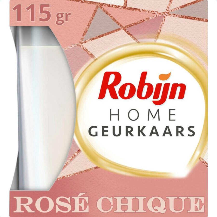 Robijn 3x Geurkaars Rose Chique 115 gr