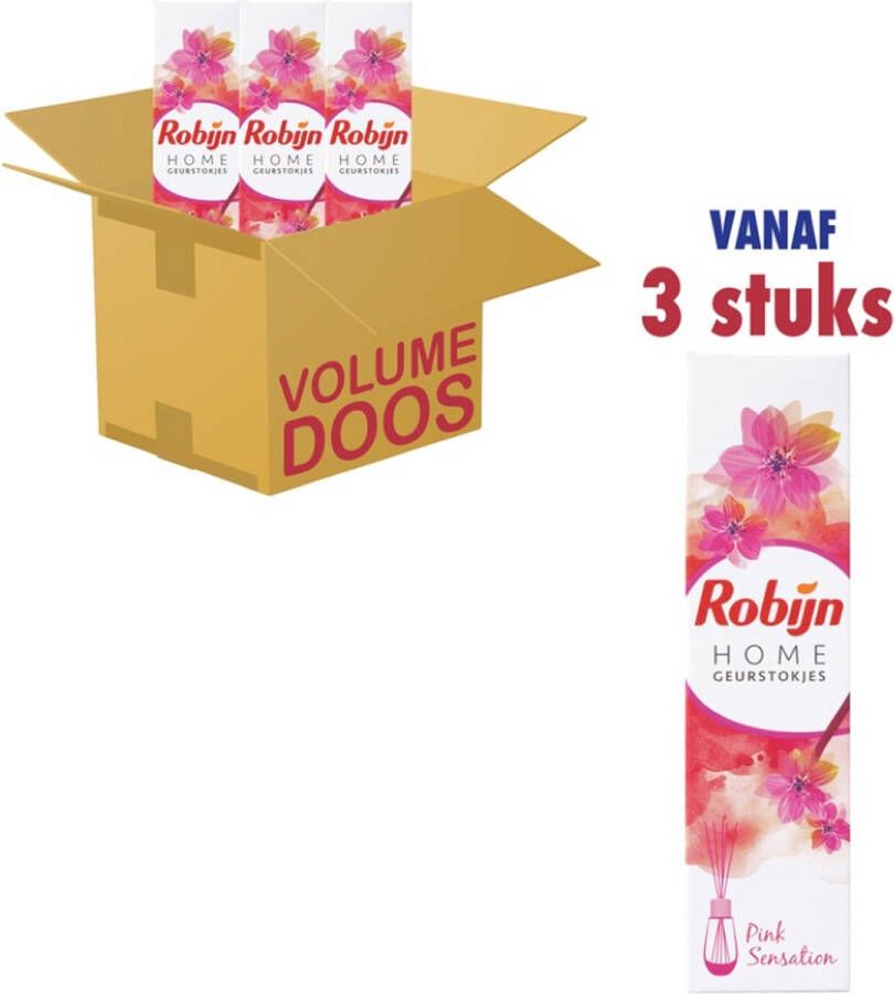 Robijn Home Geurstokjes Pink Sensation(3 x 45ml )