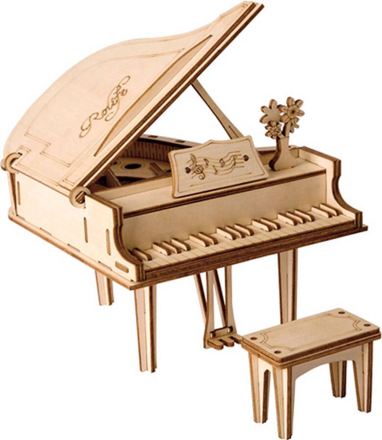 Robotime 3D Houten Puzzel Muziekinstrument Grand Piano TG402 Overig