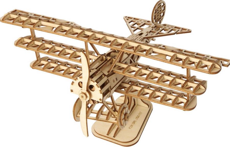Robotime 3D puzzel modelbouw pakket Vliegtuig TG301 6946785163704