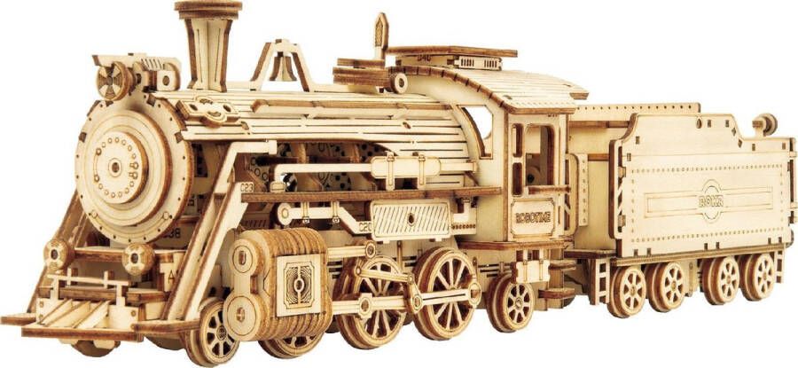 Robotime 3D puzzel modelbouwpakket Prime Steam Express MC501 Locomotief Overig