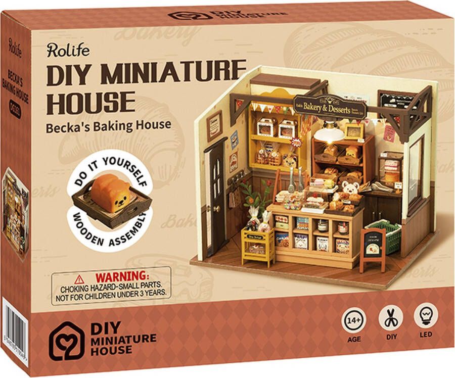 Robotime Becka's Baking House DG161 Rolife DIY Miniatuur Knutselen