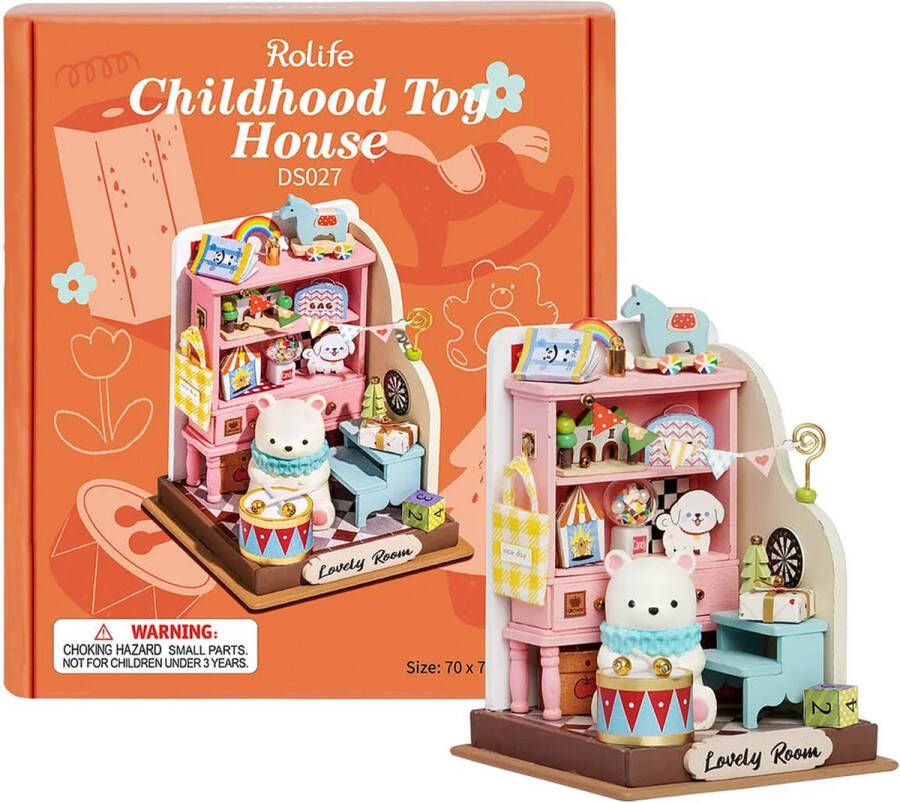 Robotime Childhood Toy House DIY miniatuurhuisje Dollhouse Box Theater DS027