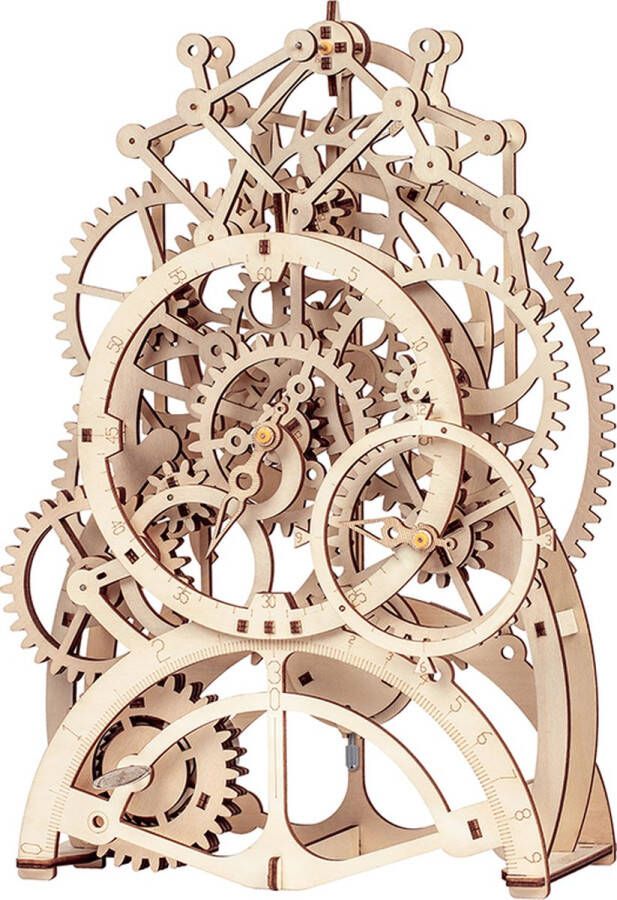 Robotime DIY Mechanical Gears-Pendulum Clock Houten Bouwpakket