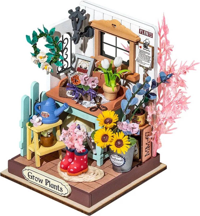Robotime Dreaming Terrace Garden DIY miniatuurhuisje Dollhouse Box Theater DS030