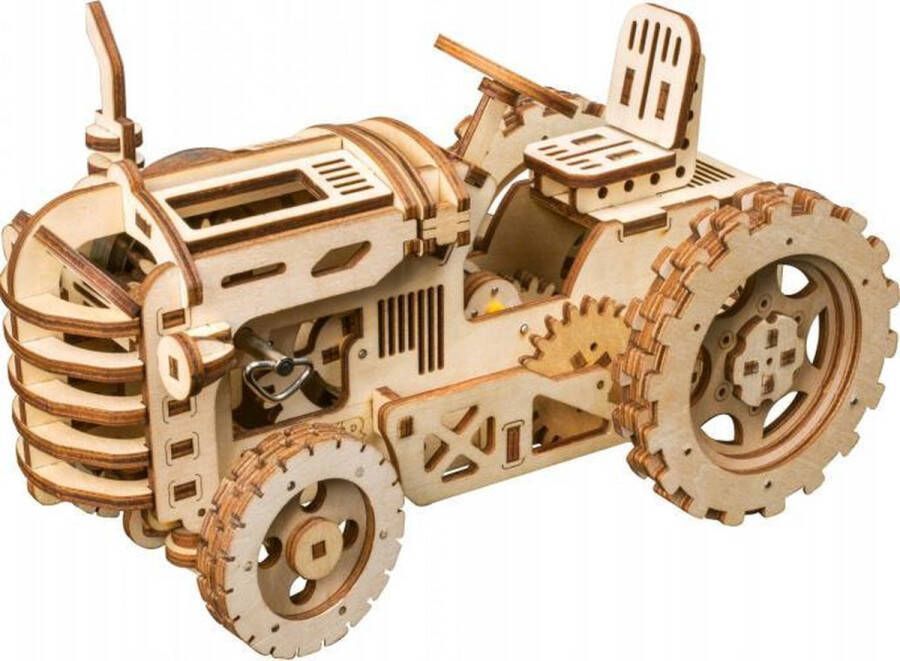 Robotime modelbouwpakket Tractor 24 x 12 cm hout 135-delig
