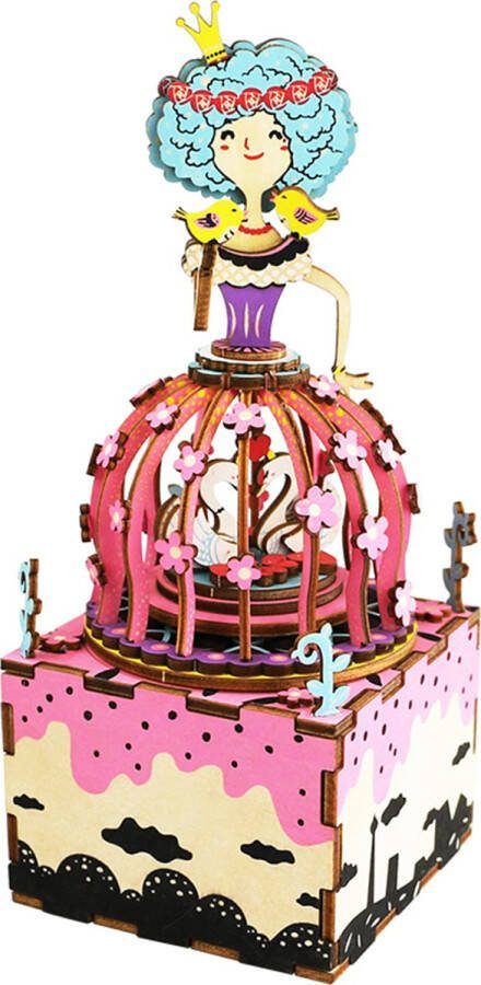 Robotime Muziekdoos DIY 3D Princess Houten Modelbouw