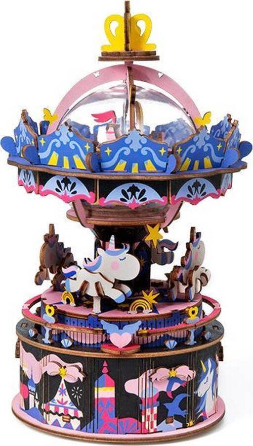 Robotime Muziekdoos DIY 3D Starry night Houten Modelbouw