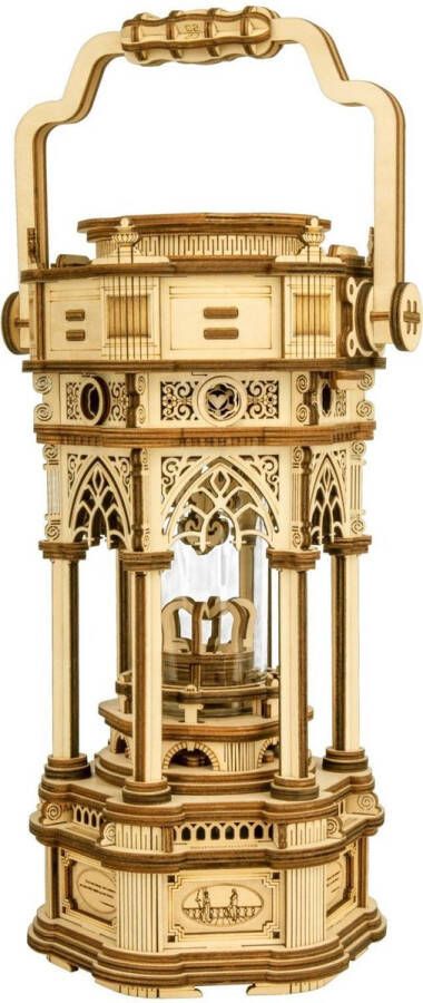 Robotime bouwpakket 3D Victorian Lantern 14 x 11 5 cm hout bruin