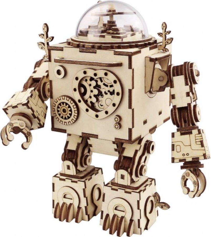 Robotime Orpheus Muziek doos Houten Muziekbox Houten modelbouw DIY Hout 3D puzzel Tieners Volwassenen 221 stukjes