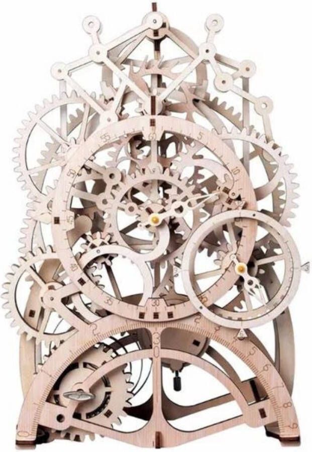 Robotime Pendulum Clock Rokr marble Klok Houten puzzel Volwassenen 3D puzzel Modelbouw DIY