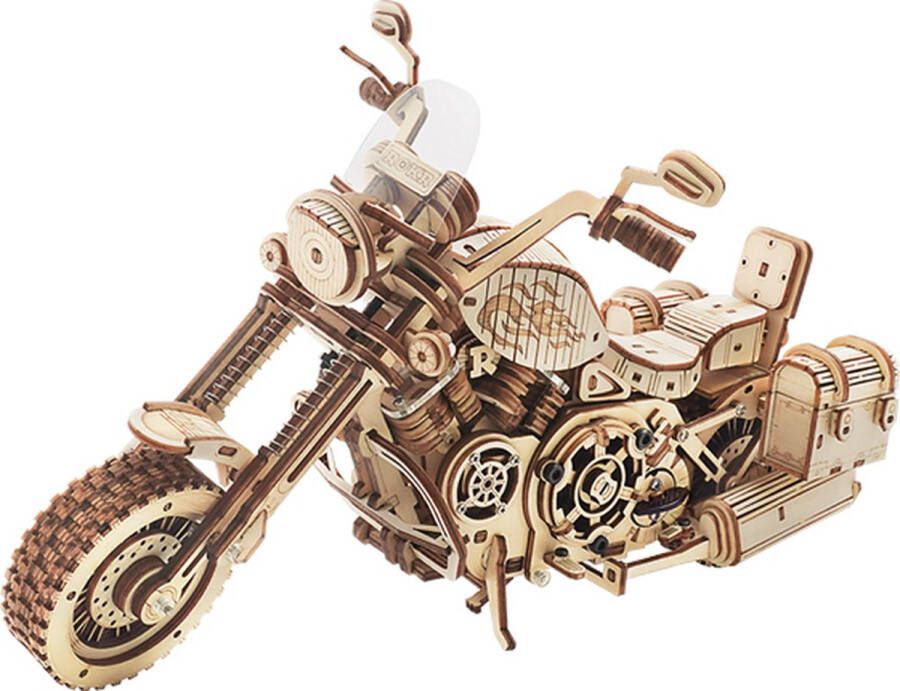 Robotime Rokr 3D Houten Puzzel Cruiser Motorcycle LK504 27x11 6x16cm