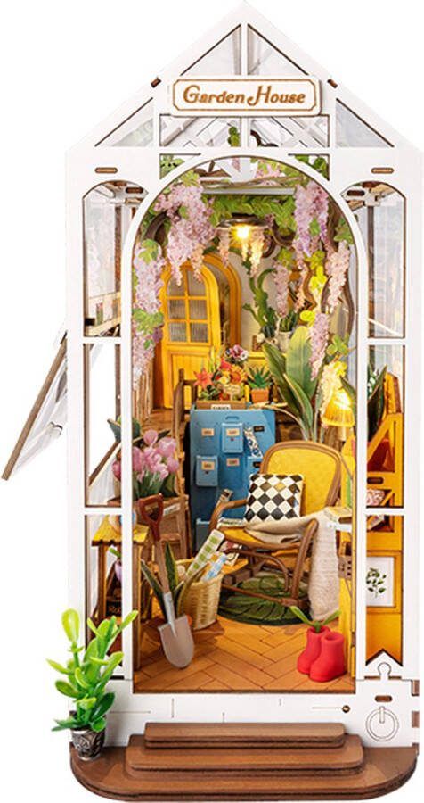 Robotime Rolife Book Nook Holiday Garden House TGB06 DIY Miniatuurhuis Knutselen