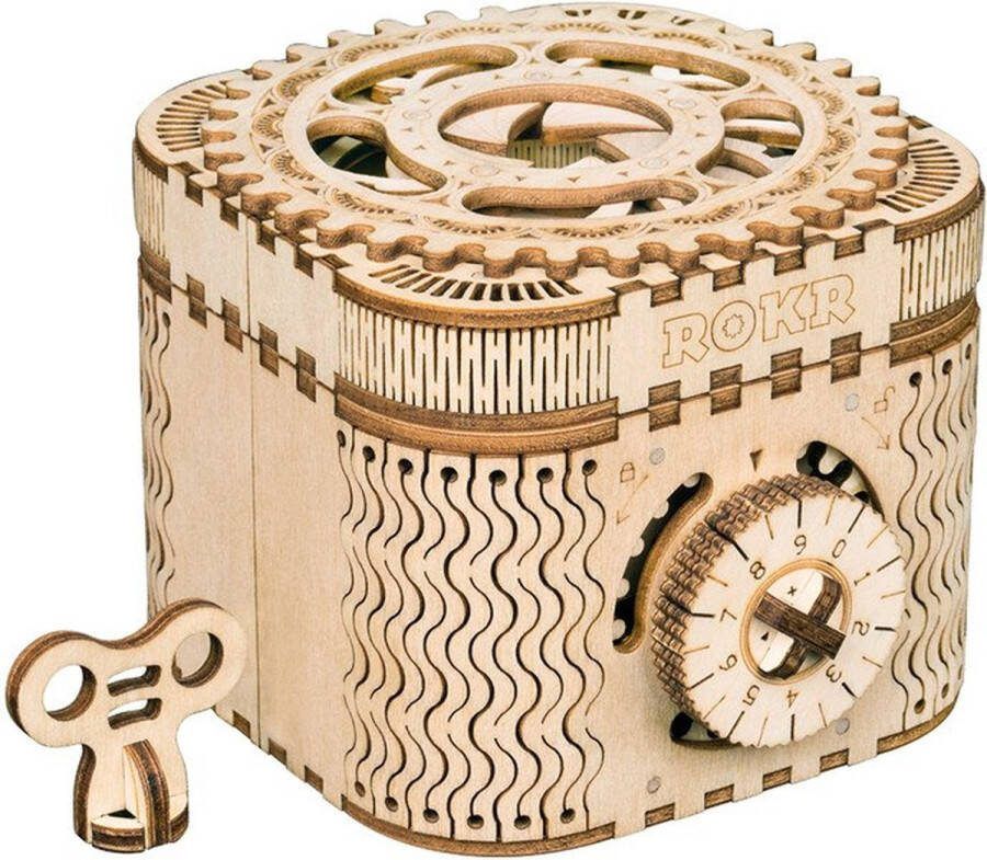 Robotime Vitafa Kluis Houtpuzzel 3D Puzzel Modelbouw Opbergdoos Hout DIY