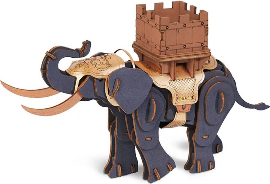 Robotime Warrior Elephant Houten 3D DIY bouwset Houten bouwpakket Knutselen TWA02