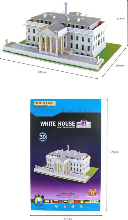 Robotime World s Great Architecture- White House