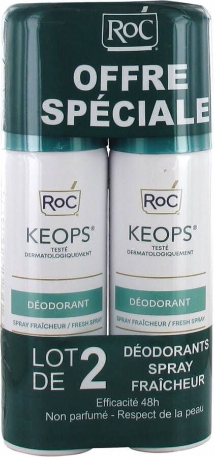 RoC Keops Fresh Spray Deodorant Set van 2 x 100 ml
