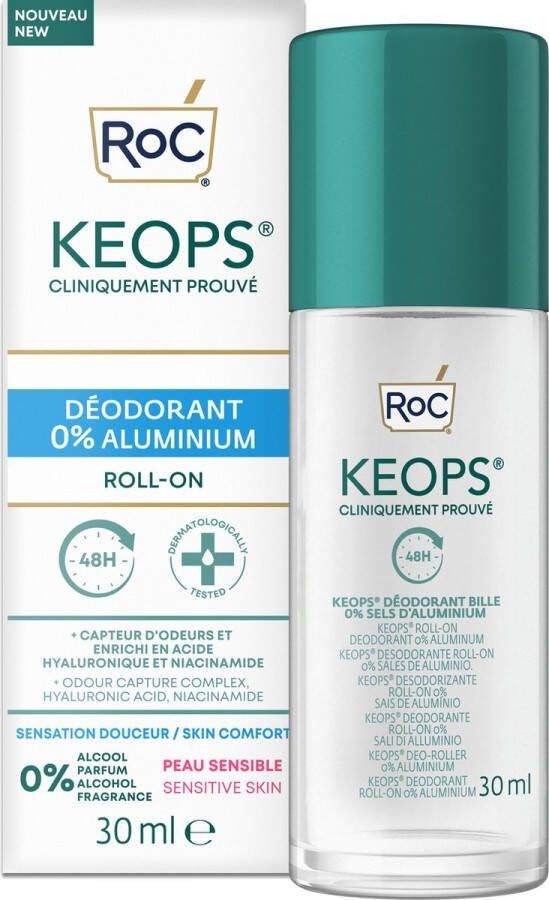 RoC Keops Roll-On Deodorant 0% Aluminium 30ml