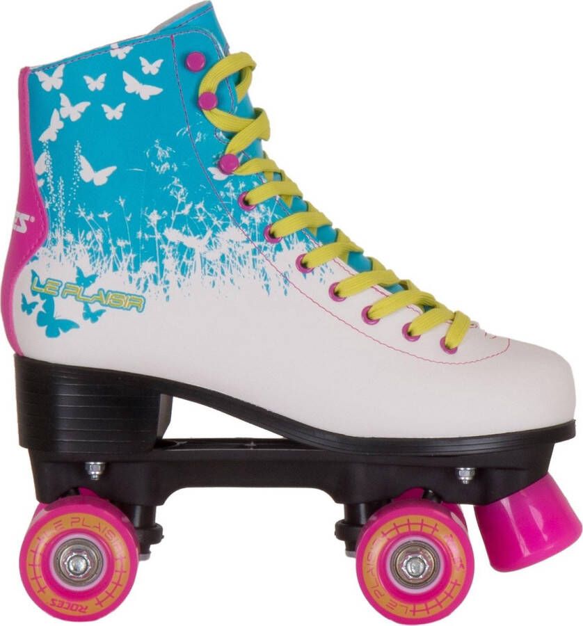 Roces Rolschaatsen Maat 35Volwassenen blauw wit roze groen