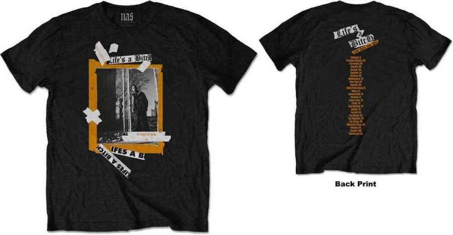 Rock Off Nas Life's A Bitch Heren Tshirt L Zwart