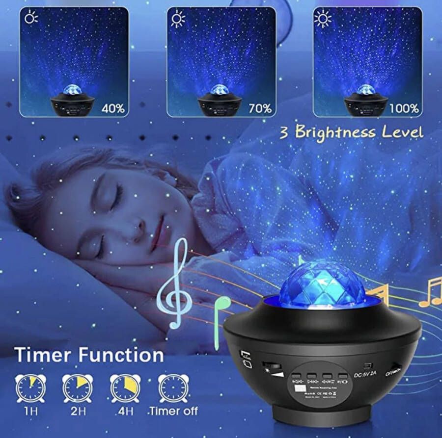 RoHS Bestseller Sterrenhemel Sterren projector lamp Galaxy Projector Bluetooth luidspreker