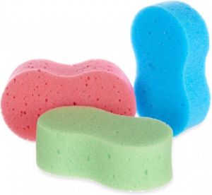 Rojafit Bad-en Douche spons Ergo Klein -Voordeelset 3 Stuks!! Afmeting: 13 x 7 x 4 cm