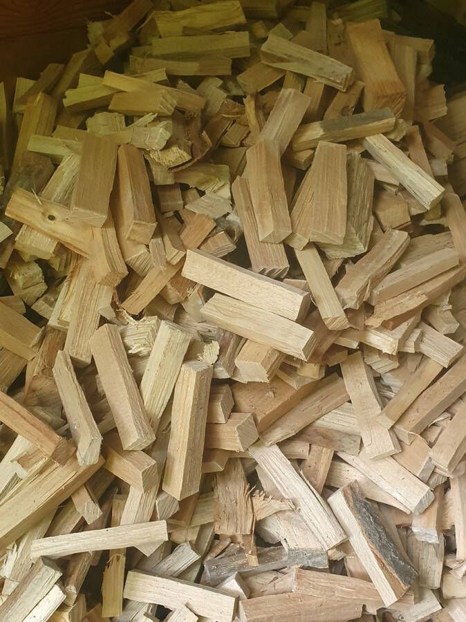 Rolfrookhout.nl pizzaoven hout 5kg ovengedroogdt dik eiken + 5 kg beuken hout circa 15 cm