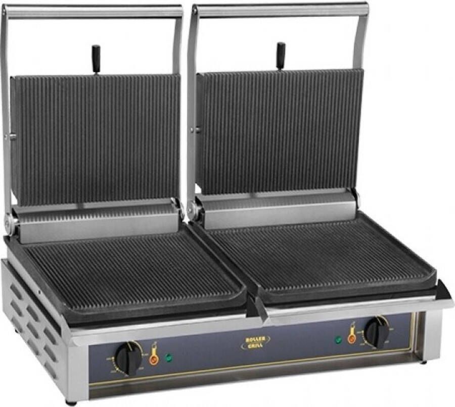 Roller Grill Contactgrill Panini-Double (Gegroefd Gegroefd) 304063 Horeca & Professioneel