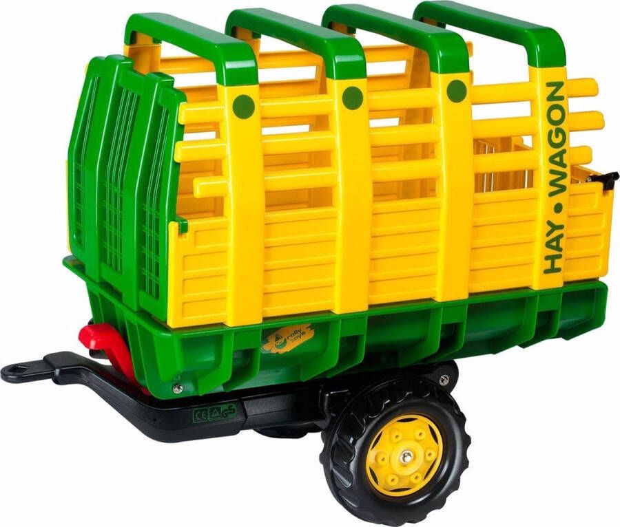Rolly Toys aanhanger rollyhay junior groen geel