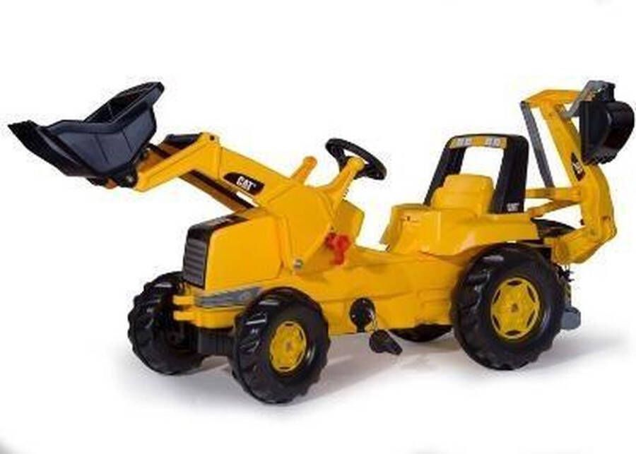 Rolly Toys Rolly Junior CAT Traptractor Inclusief voor- en achterlader Buitenspeelgoed Tractor Speelgoed