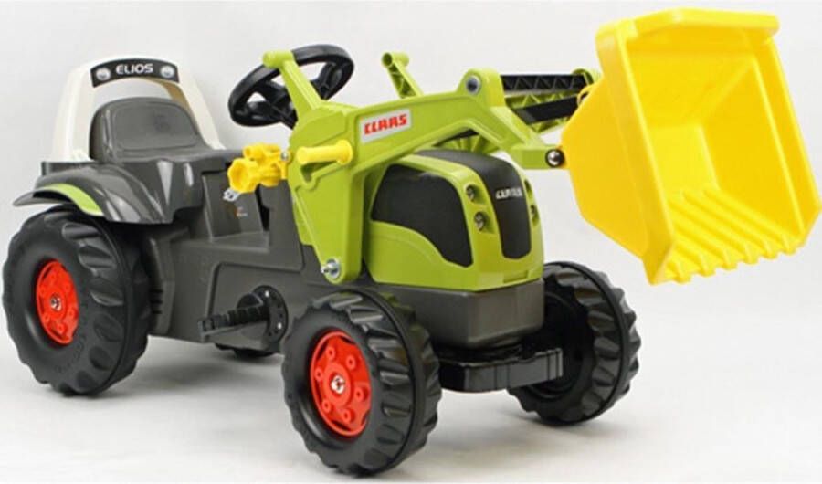 Rolly Toys traptractor RollyKid Claas Elios junior grijs groen