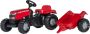 Rolly toys Kid Massey Ferguson + aanhanger miniatuur aanhanger - Thumbnail 1