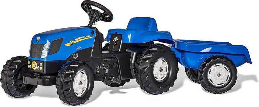 Rolly Toys rollyKid New Holland Traptractor met Aanhanger
