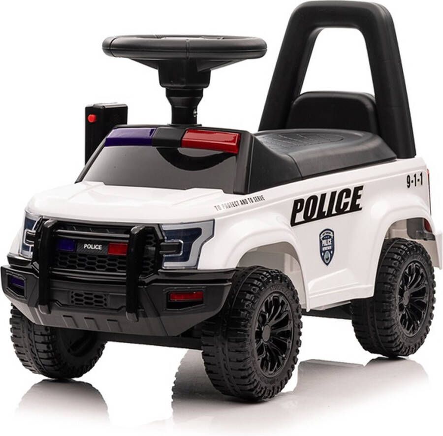 ROLLZONE Politie loopauto met sirene lichten en een echte Walkie Talkie