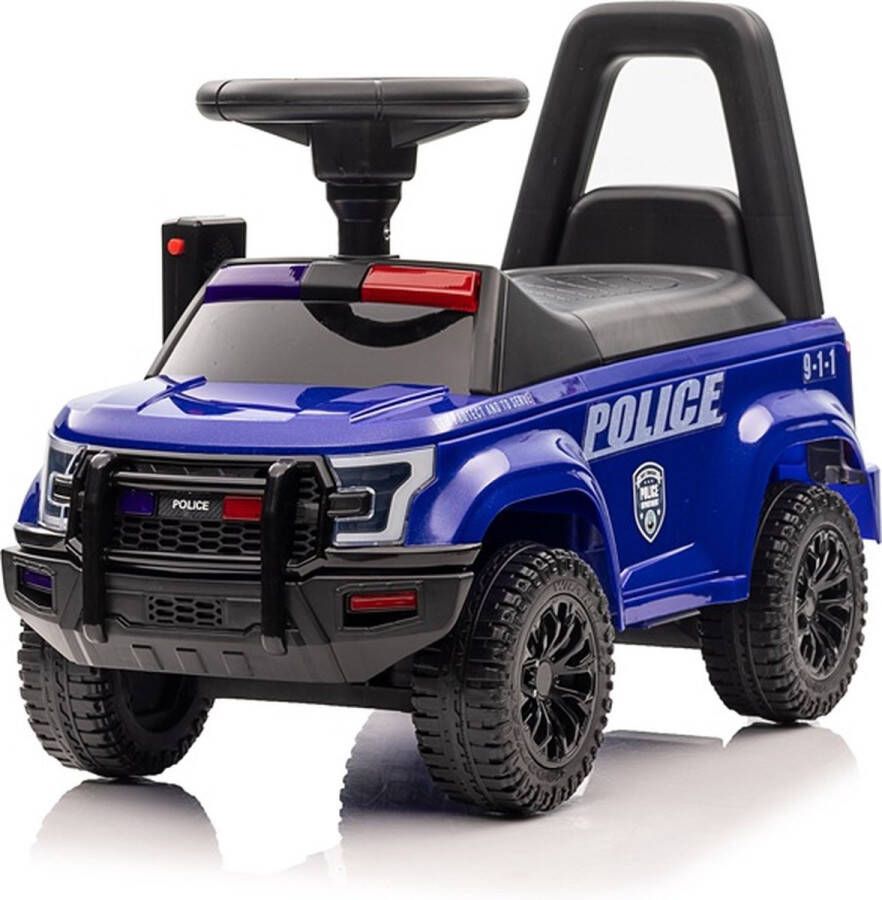 ROLLZONE Politie loopauto met sirene lichten en een echte Walkie Talkie
