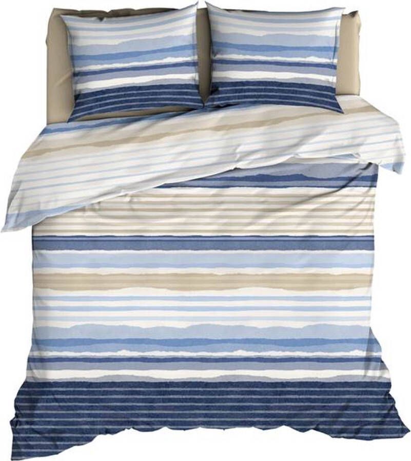 Romanette Donnie Dekbedovertrek Tweepersoons 200x200 220 cm Coastal Blue