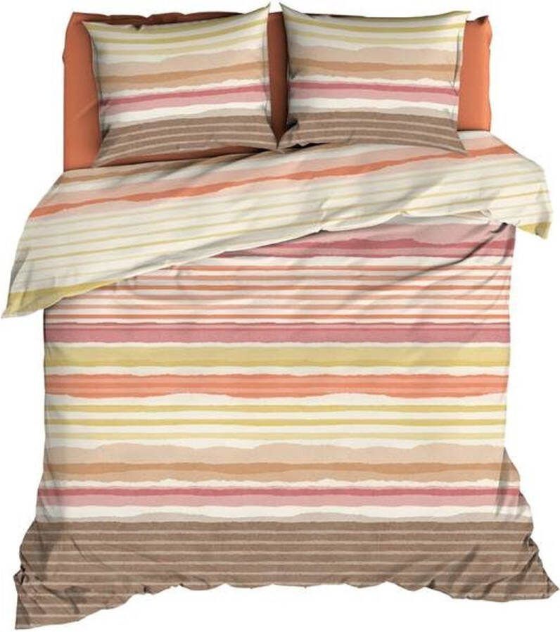 Romanette Donnie Dekbedovertrek Lits-jumeaux 240x200 220 cm Coral