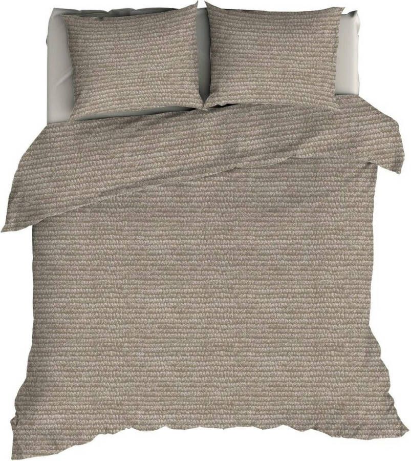 Romanette FLANEL Dekbedovertrek 140x200 220 Alpaca beige