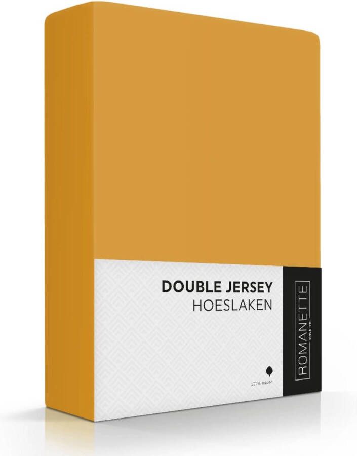 Romanette Hoeslaken Double Jersey 1 persoon Forest green 80 90 100 x 200 210 220 cm