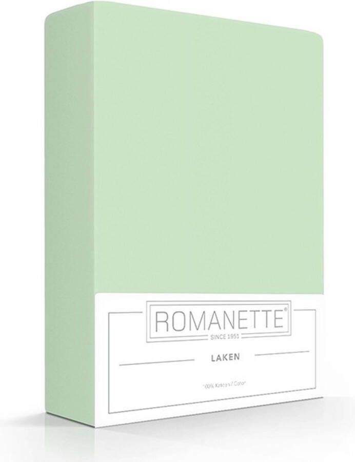 Romanette Laken Katoen Dustygreen 150 x 250 cm