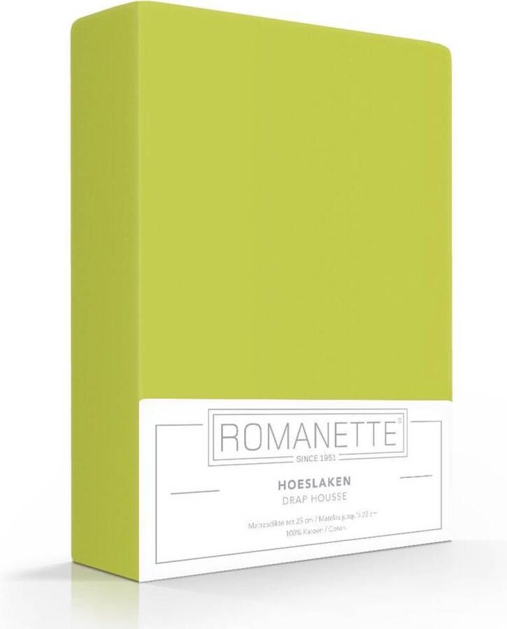 Romanette Luxe Verkoelend Hoeslaken Mint 160x200 cm Katoen