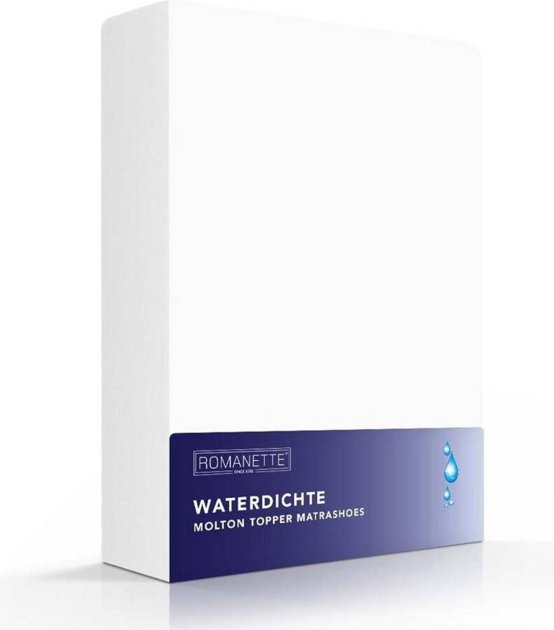 Romanette Luxe Waterdichte Molton Topper Hoeslaken