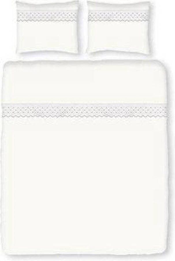 Romanette Vienna Lakenset Tweepersoons 200x250 cm + 2 kussenslopen Wit